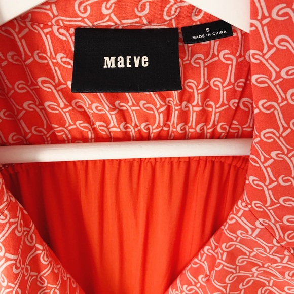 Anthro Maeve Ruched Wrap Shirtdress S - Picture 7 of 11